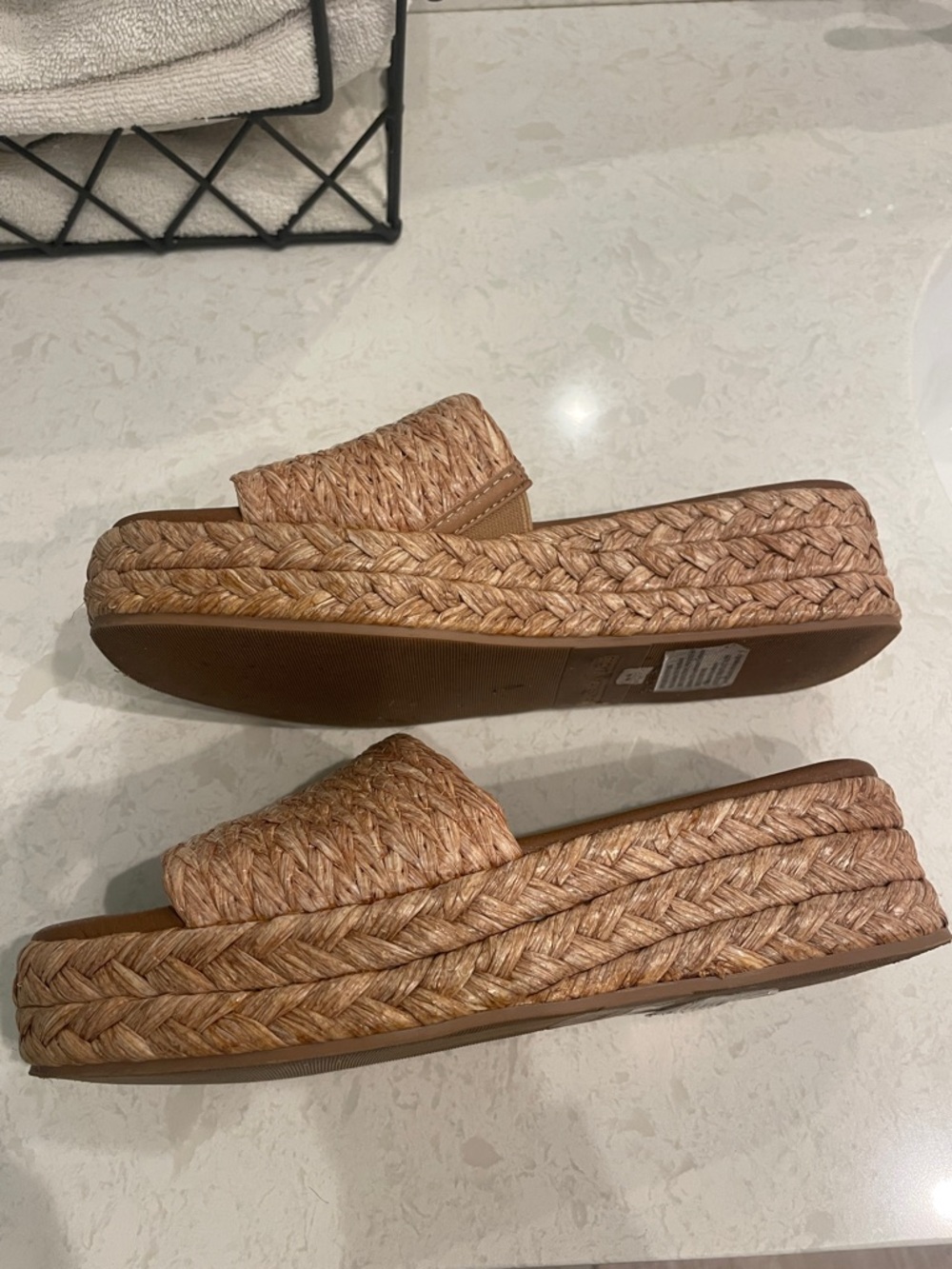 American Eagle Outfitters Brown Braided Slide Sandals - Picture 4 of 9